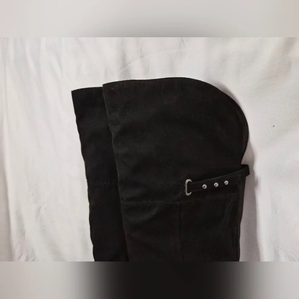Madeline Black Over the Knee Boots
